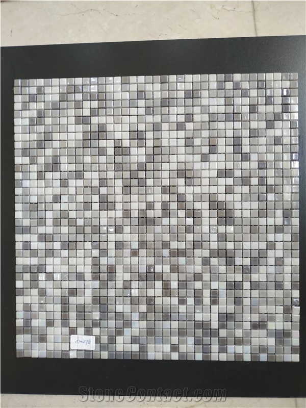 Grey Color Glass Mosaic Tiles for Pools