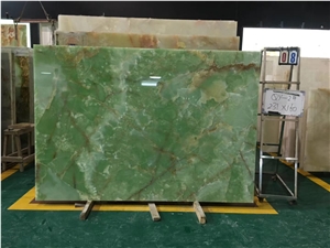 Iran Jade Green Onyx Slab for Floor Tiles