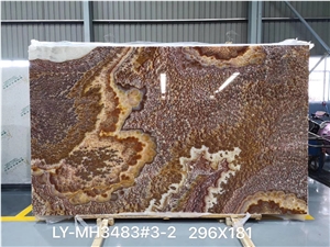 Kilimanjaro Red Onyx Slab for Project Kilimanjaro Red Onyx Slab for Project