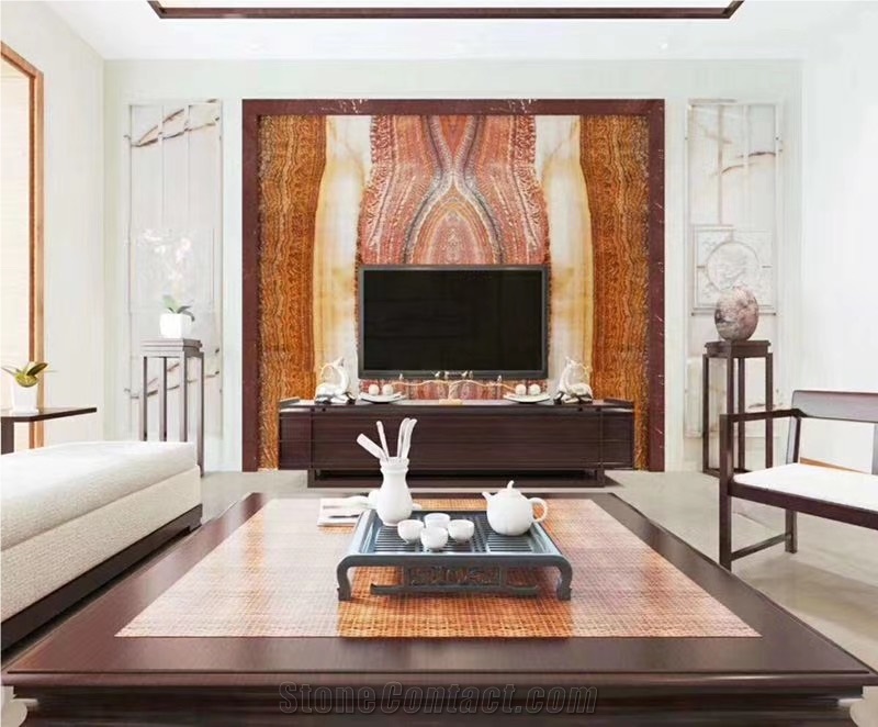 Kilimanjaro Red Onyx Slab for Project