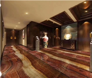 Kilimanjaro Red Onyx Slab for Project