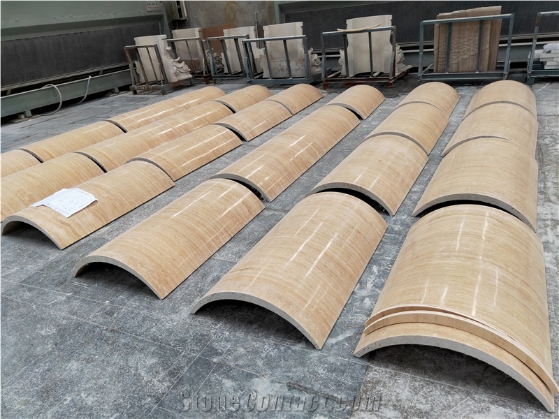 Light Beige Travetine for Natural Stone Columns