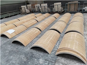 Light Beige Travetine for Natural Stone Columns Light Beige Travetine for Natural Stone Columns