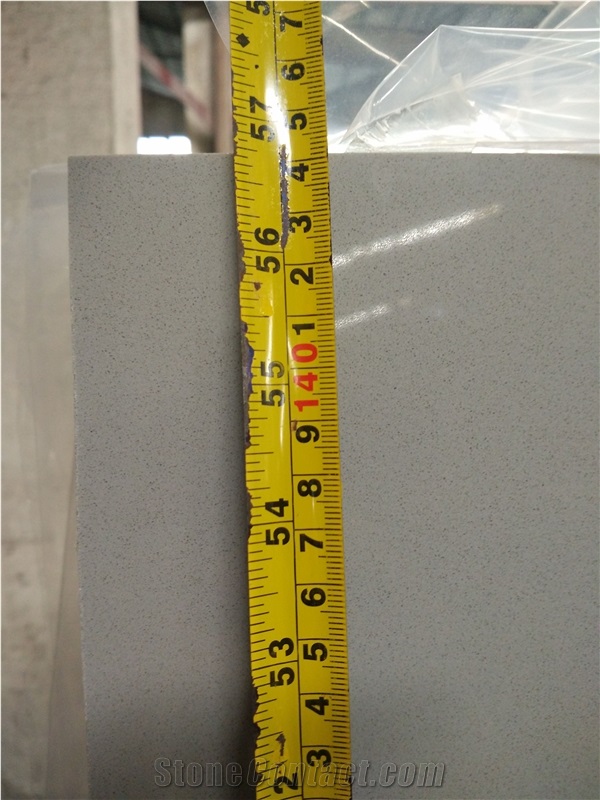 Light Grey Artificial Quartz Stone for Wall Tile