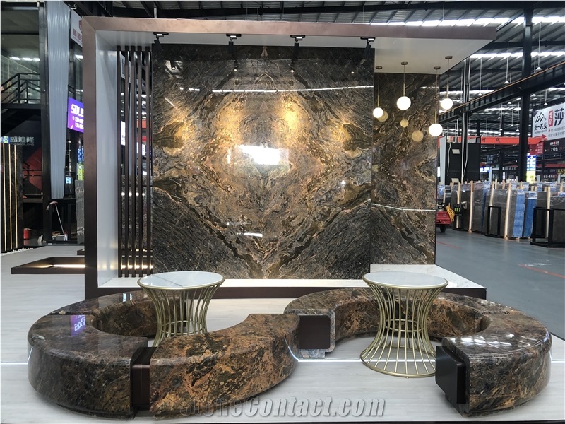 Luca King Brown Marble for Wall Cladding