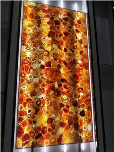 Multicolor Semiprecious Stone for Tabletops