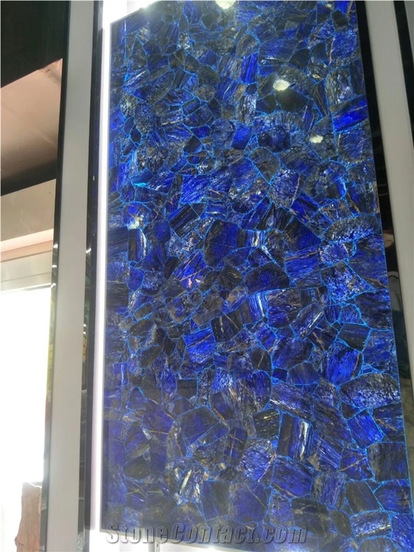 Multicolor Semiprecious Stone for Tabletops