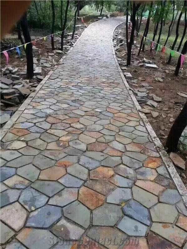 Natural Slate Flagstone Sawn Cut Split