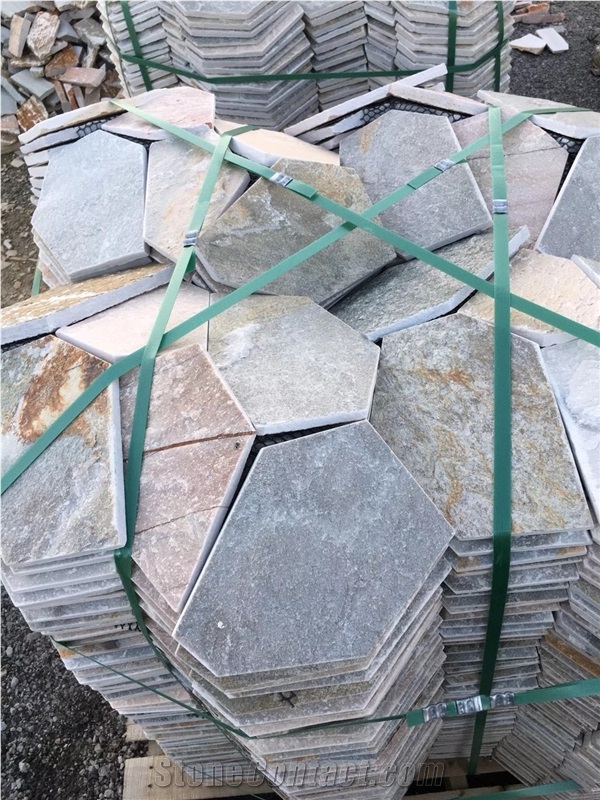 Natural Slate Flagstone Sawn Cut Split