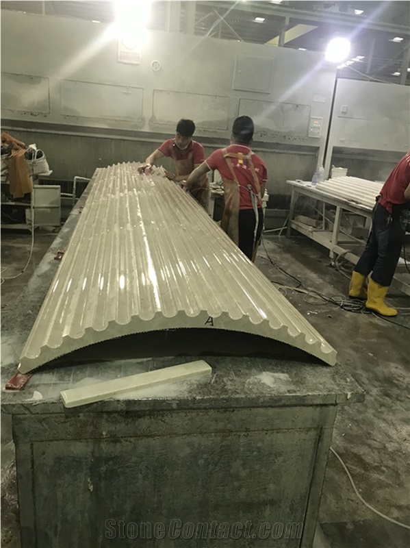 Natural Stone Roman Column Arc Plate