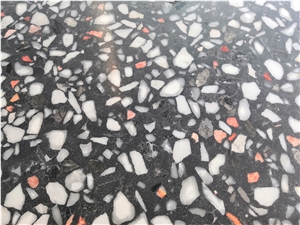 Nice Black Terrazzo Tile for Kitchen Wall