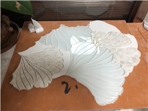 Pearl Shell Mosaic with Glass Tiles