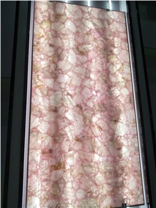 Pink Semiprecious Stone for Coffee Tops