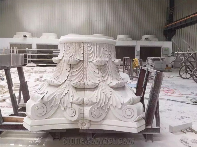 Portugal Beige Limestone Natural Stone Columns
