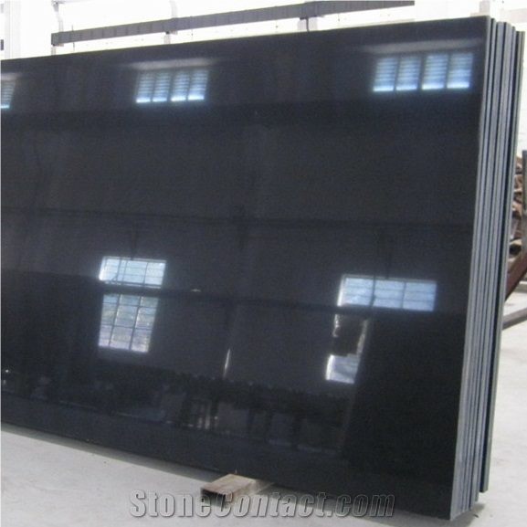 Pure Black Artificial Quartz Stone for Wall