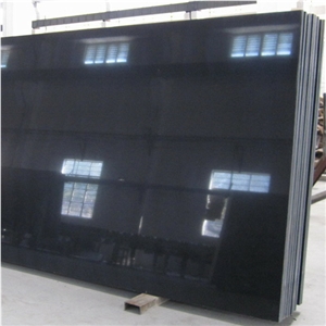 Pure Black Artificial Quartz Stone for Wall