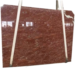 Rose Red Marble Slab for Floor Tile
