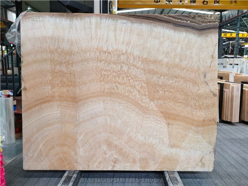 Royal Orange Onyx Slab for Project