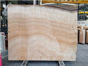 Royal Orange Onyx Slab for Project