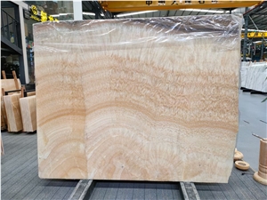 Royal Orange Onyx Slab for Project