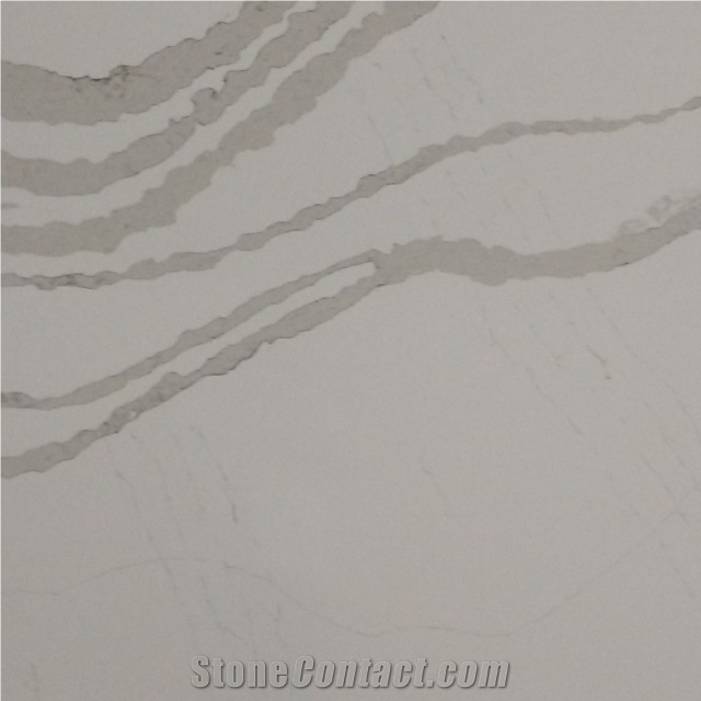 Royal White Artificial Quartz Stone for Countertop