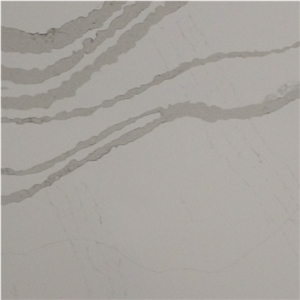 Royal White Artificial Quartz Stone for Countertop