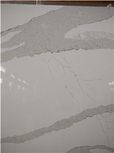 Royal White Artificial Quartz Stone for Countertop