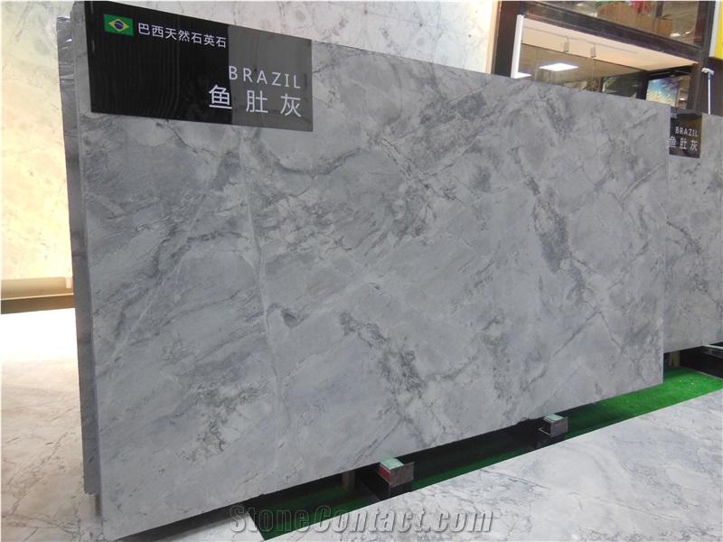 Silver Statuario Marble Slab for Hotel Project