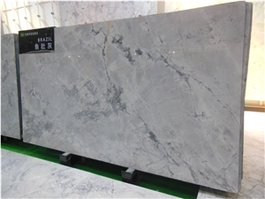 Silver Statuario Marble Slab for Hotel Project