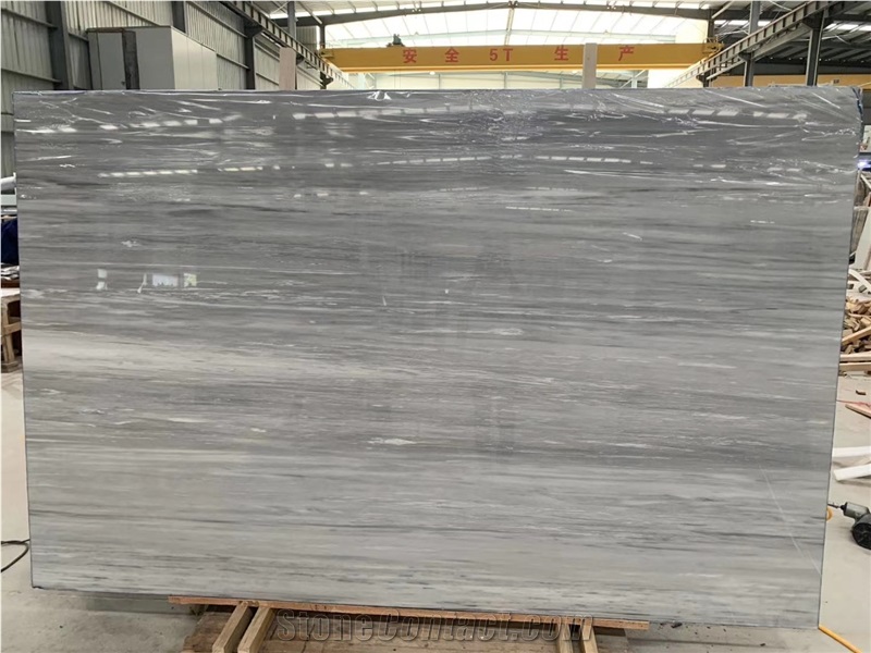 Start White Blue Marble Slab for Project
