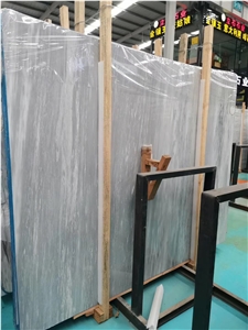 Start White Blue Marble Slab for Project
