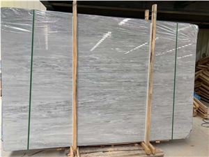 Start White Blue Marble Slab for Project