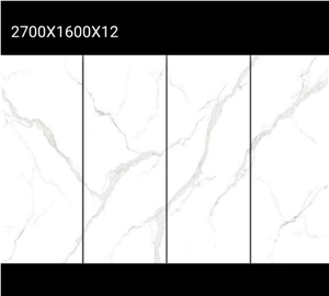 Super Thin 6mm Calacatta White Artificial Stone