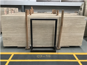 Travertino Romano Bianco Trevi Slab