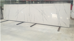 White Artificial Quartz Stone for Countertop