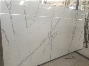 White Artificial Quartz Stone for Countertop
