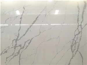 White Artificial Quartz Stone for Countertop