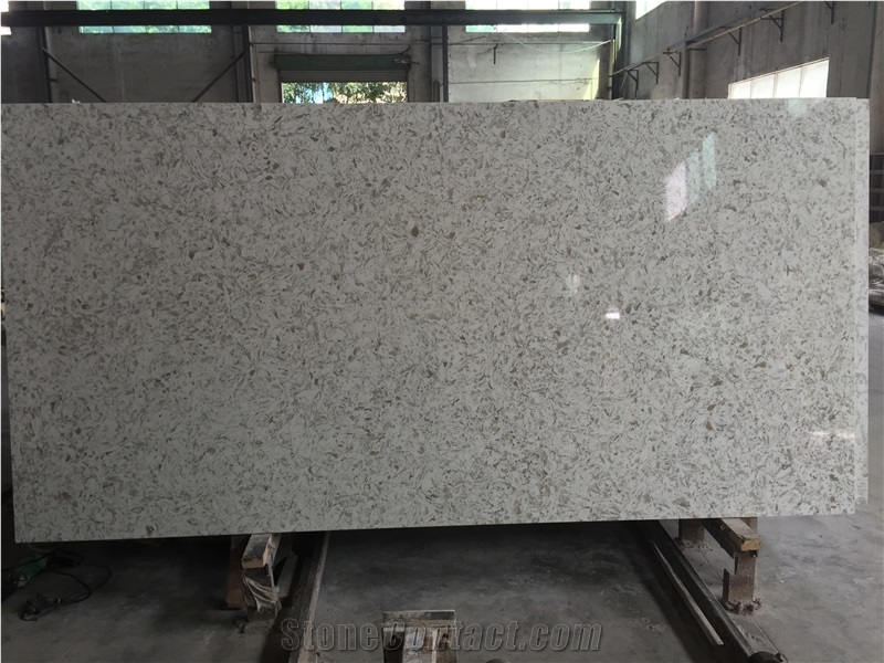 White Artificial Quartz Stone Rfy10112