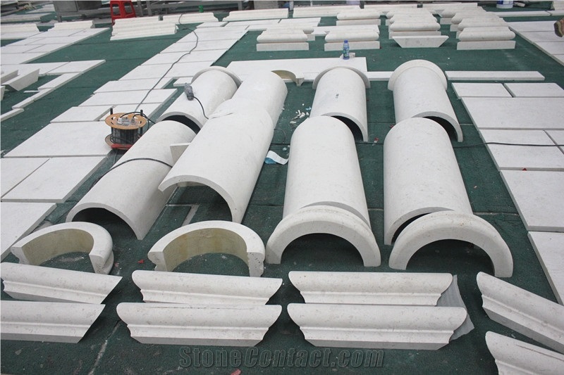 White Limestone Natural Stone Columns