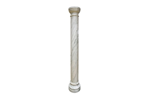 White Onyx Stone Columns for Luxury Villa