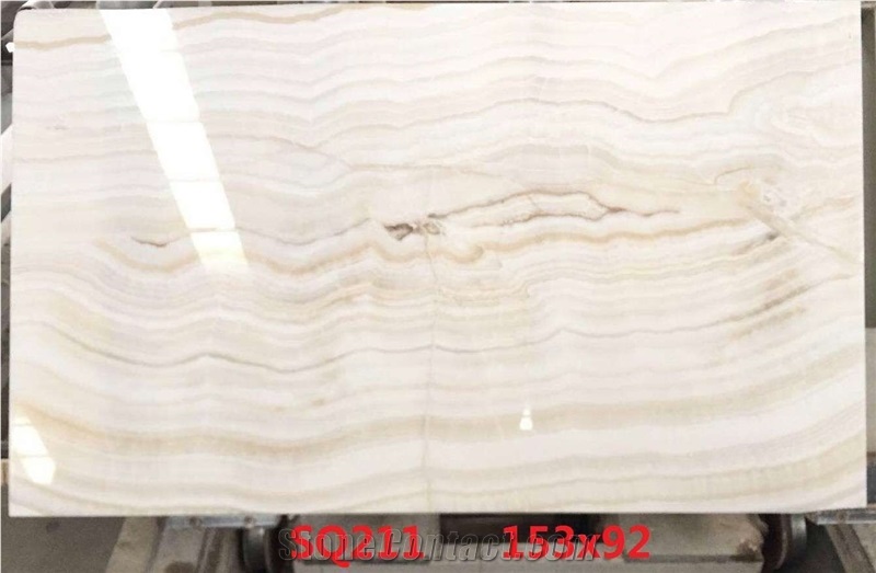White Wooden Onyx Stone for Floor and Wall Tile