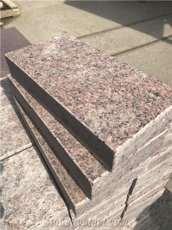 Leznykivske Granite, Maple Red Ukraine, Leznykivskoe Red Granite Facing Tiles