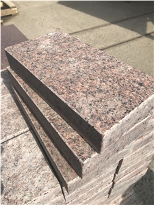 Leznykivske Granite, Maple Red Ukraine, Leznykivskoe Red Granite Facing Tiles