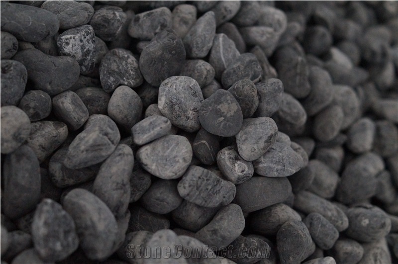 Balck Pebbles, River Stone, Crushed Chips Gravels