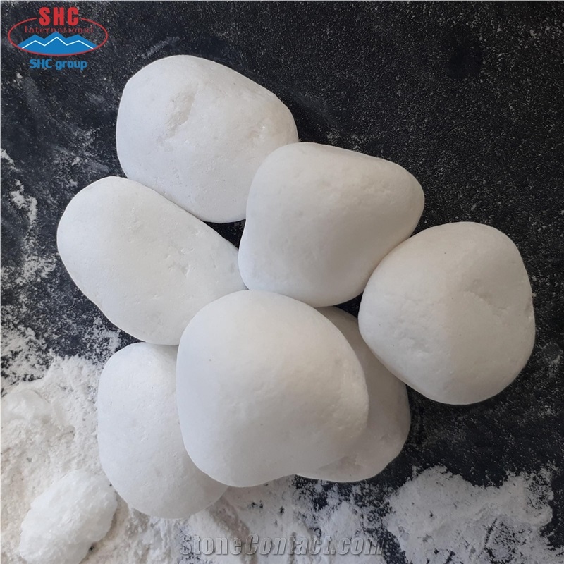 Snow White Tumble Stone for Decorating Out Door
