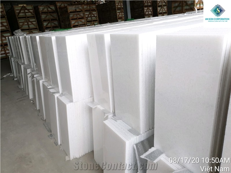 Fine Grain White Marble Tiles