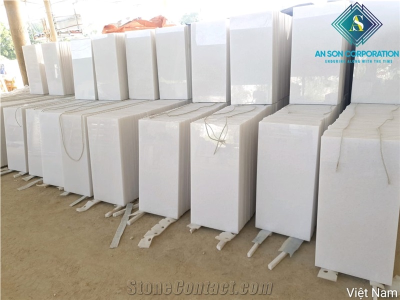 Fine Grain White Marble Tiles