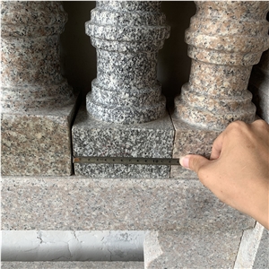 Balcony Baluster Polished Outdoor Granite Hand Rail