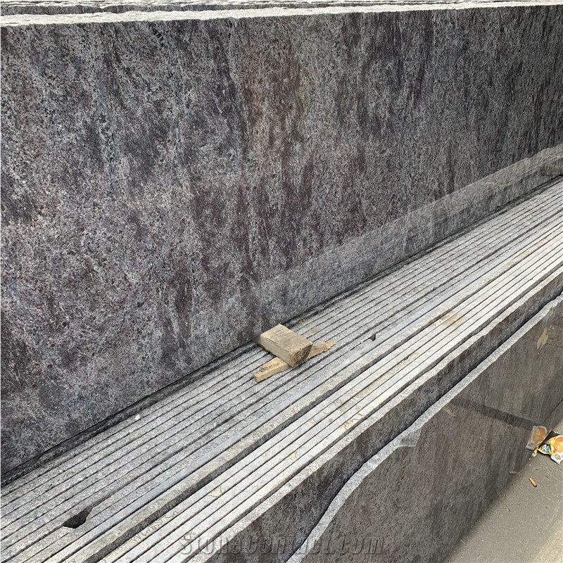 China Dark Gray Granite Slab for Indoor Design
