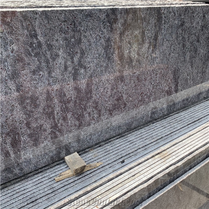 China Dark Gray Granite Slab for Indoor Design